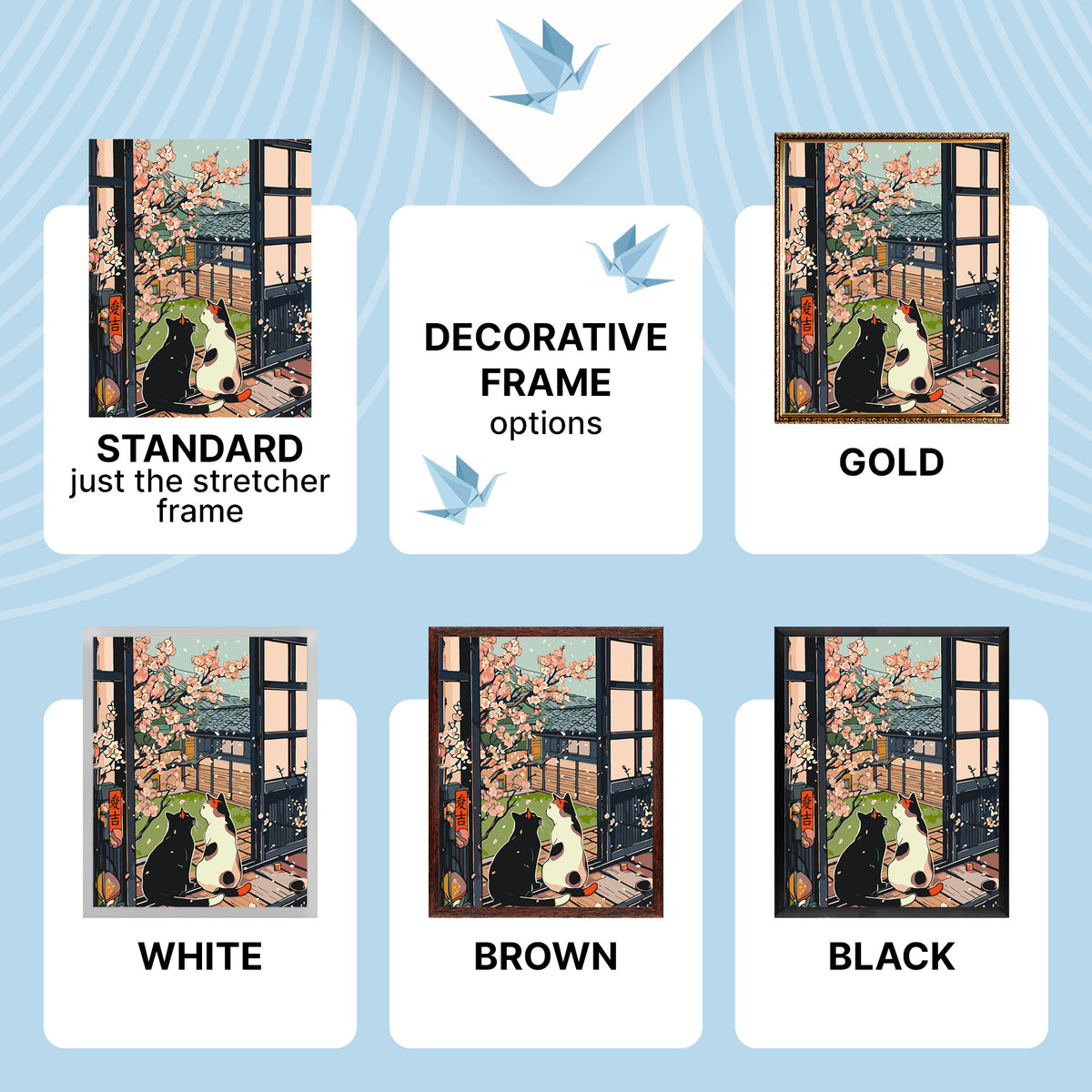 Paint by Numbers on a 40*50 cm frame – Animals. Cats by Sakura LW 3404
