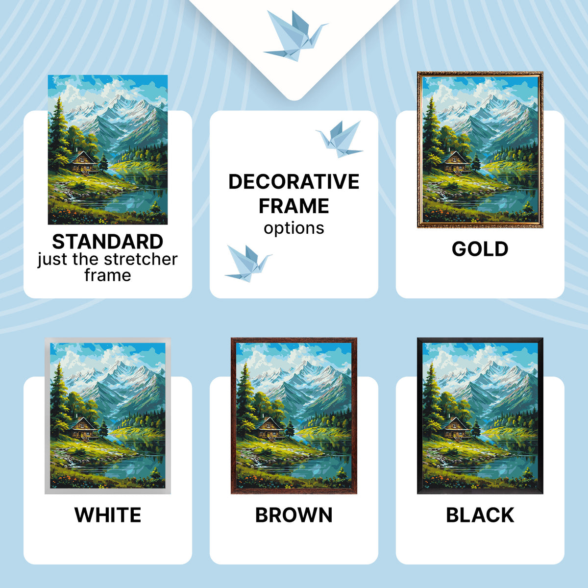 Számfestés kereten 40×50 cm tájkép – Hegyvidék LW 3437