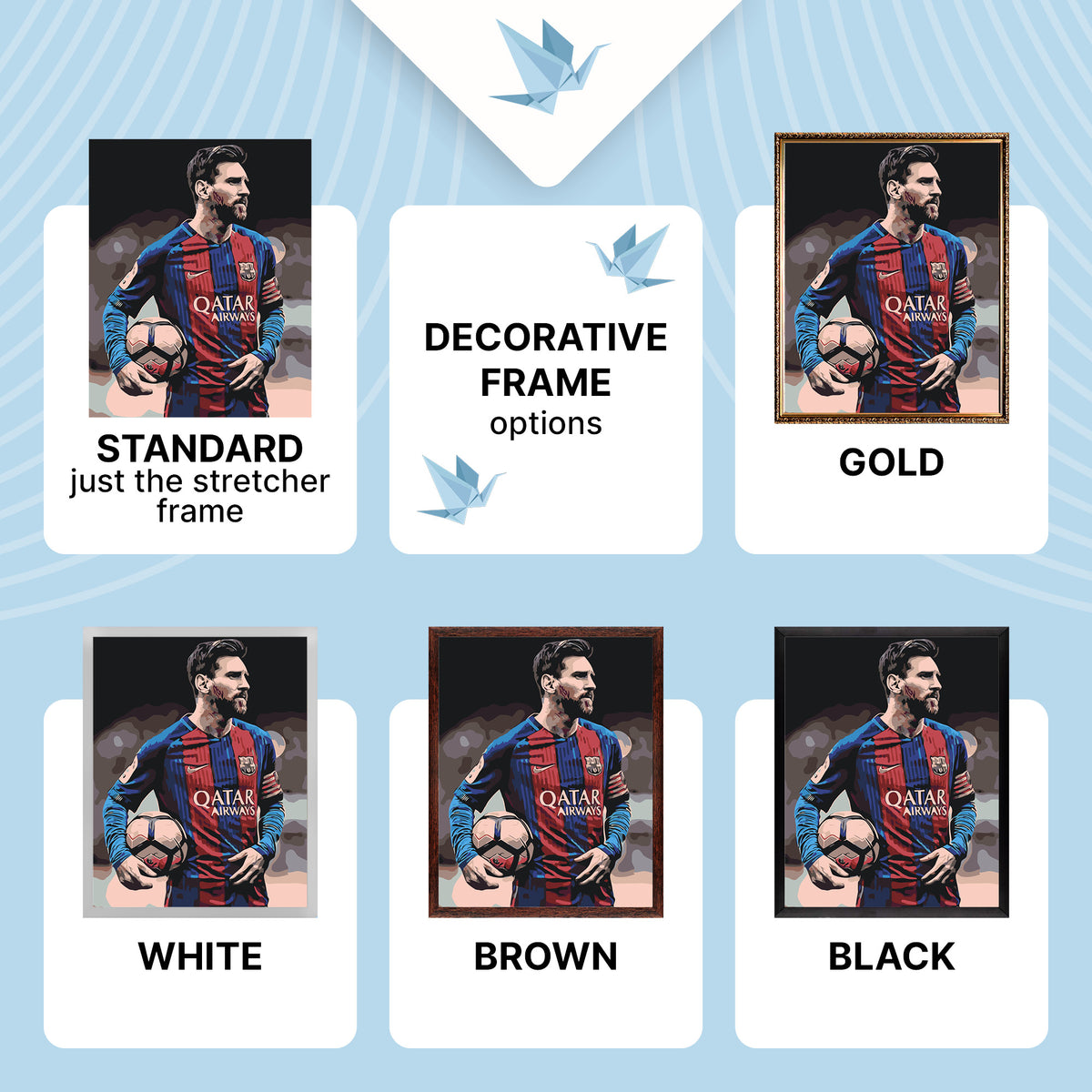 Számfestés kereten 40×50 cm – Lionel Messi focista – Emberek – LW 345