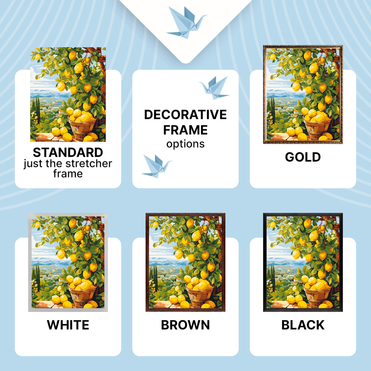 Paint by Numbers on a 40*50 cm frame – . Lemon Tree (citrus) LW 3490