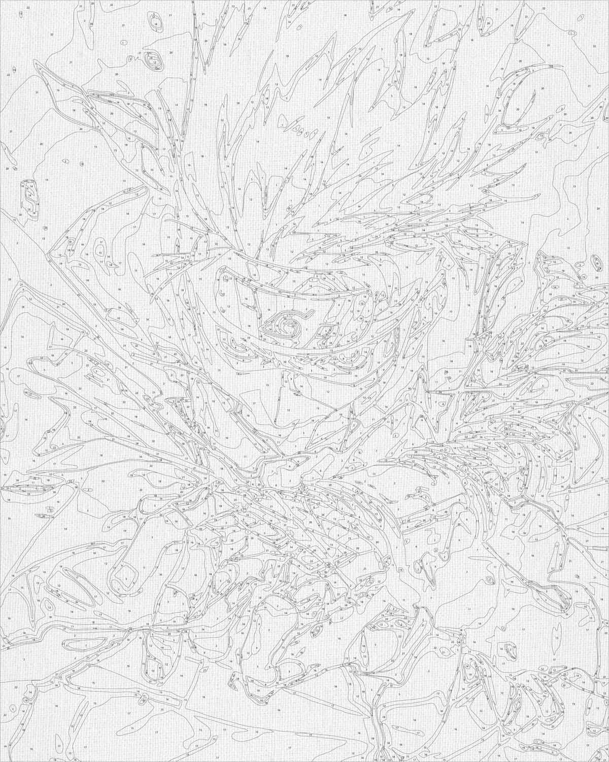 Maľovanie podľa čísel na ráme 40*50 cm - Kakashi Sensei, Naruto - Anime - LW 0160