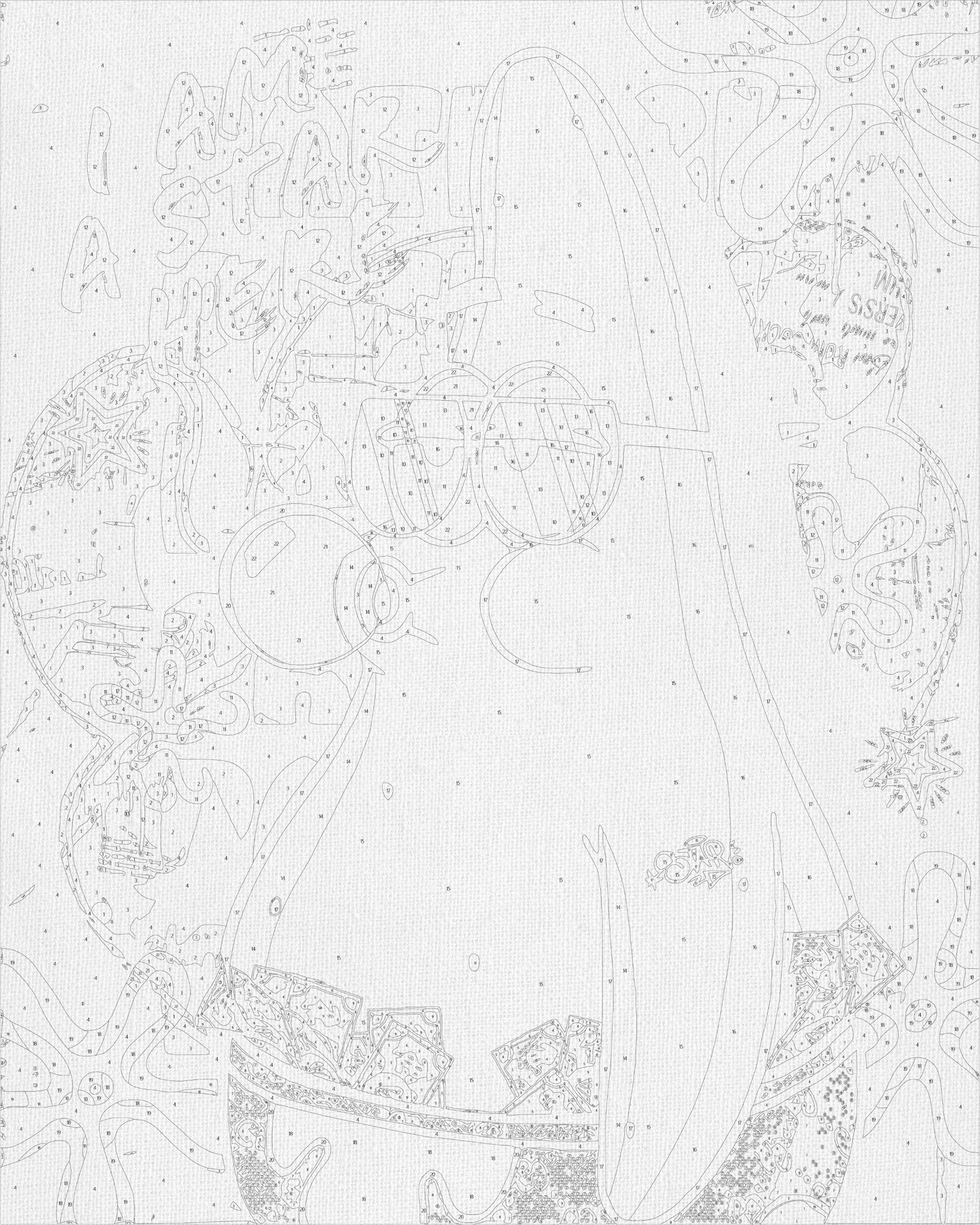 Számfestés kereten 40×50 cm – Filmhősök. SpongyaBob – Patrik LW 10739