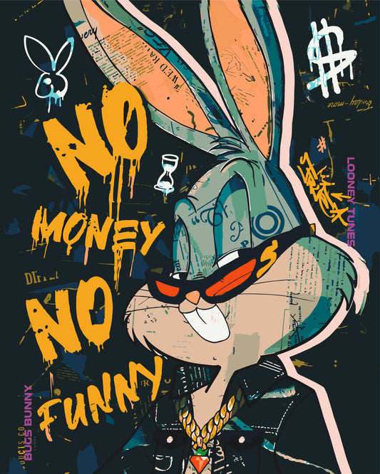 Maľovanie podľa čísel na ráme 40*50 cm – Bugs Bunny. Filmoví hrdinovia - LW 1990