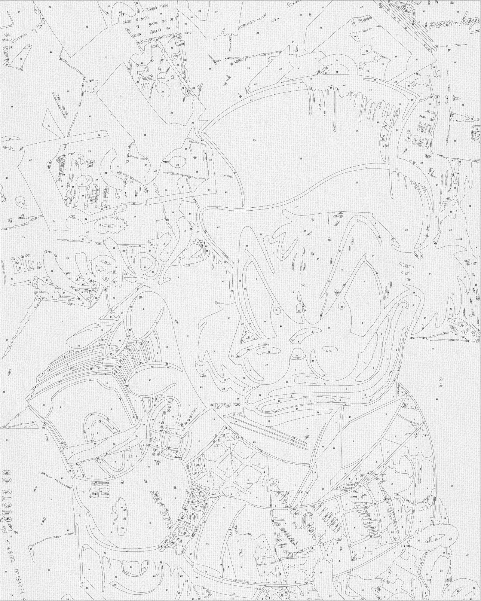 Számfestés kereten 40×50 cm – Dagobert bácsi LW 30050