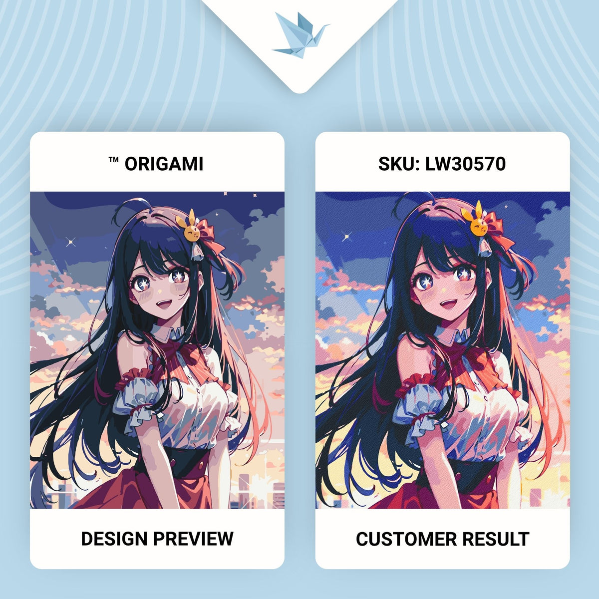 Maľovanie podľa čísel na ráme 40*50 cm - Hviezdne dieťa, Ai Hoshino - Anime - LW 30570