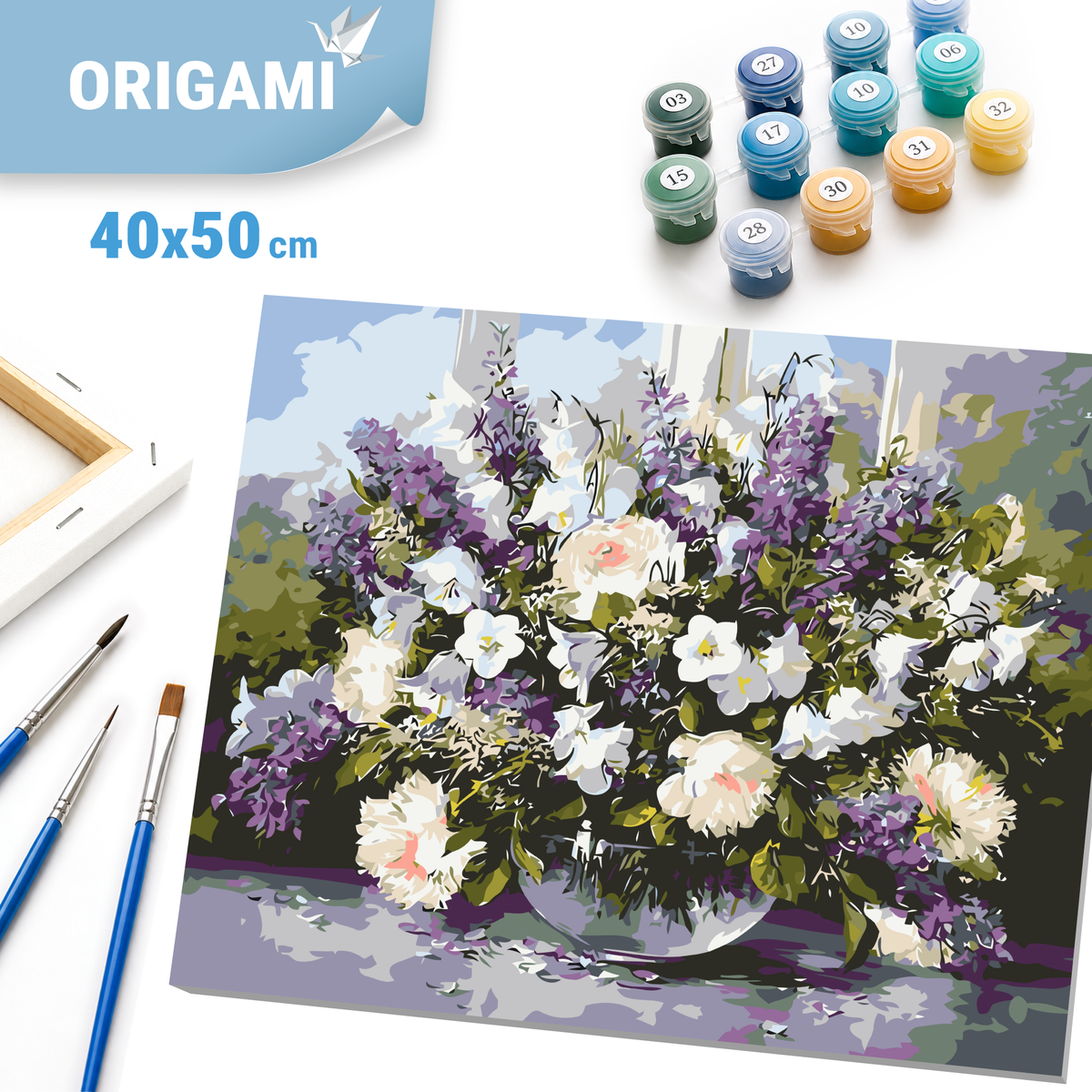 Számfestés kereten 40×50 cm – Mezei virágcsokor LW 3073