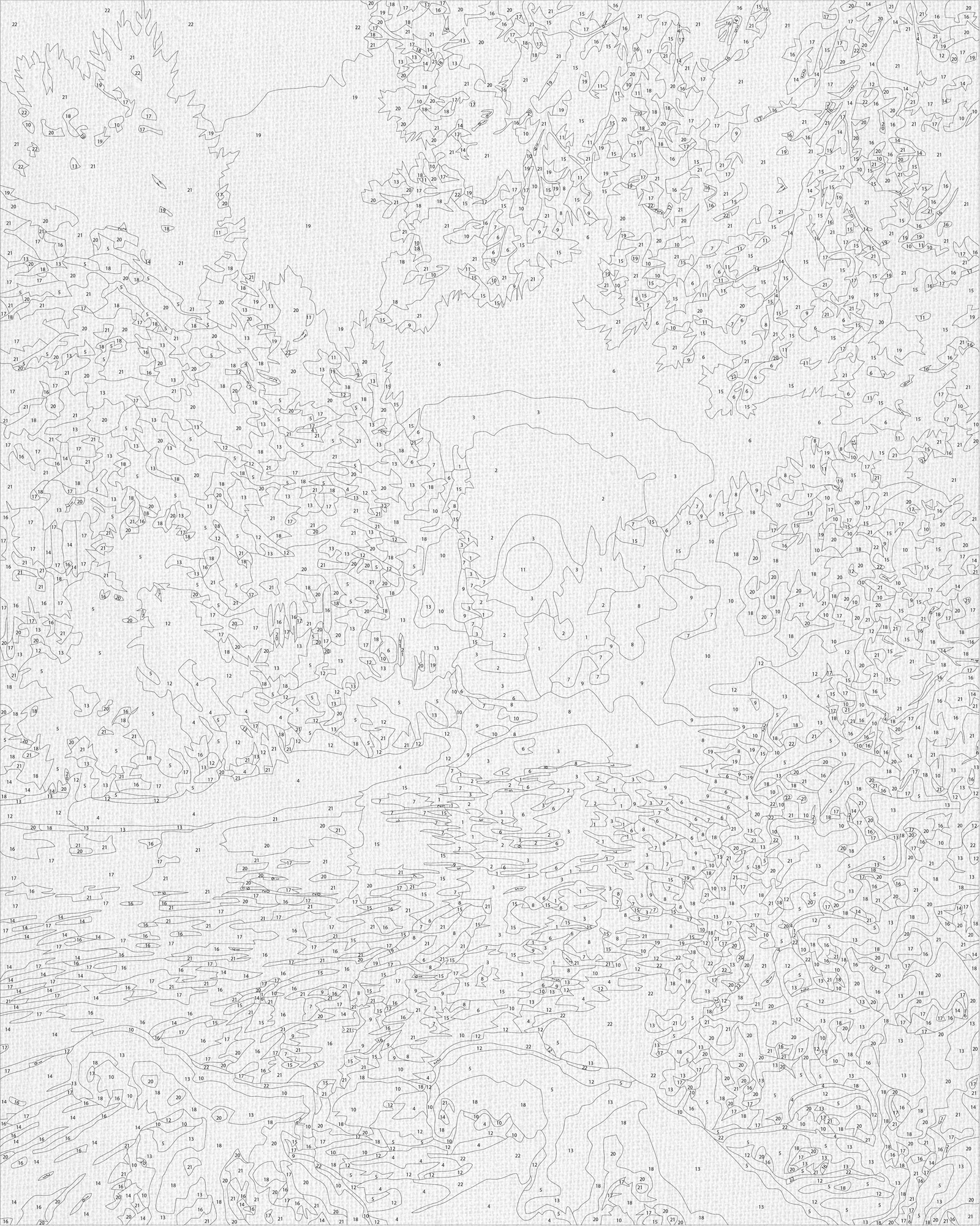 Maľovanie podľa čísel na ráme 40*50 cm – Zimné / Vianočné krajinka - LW 3096