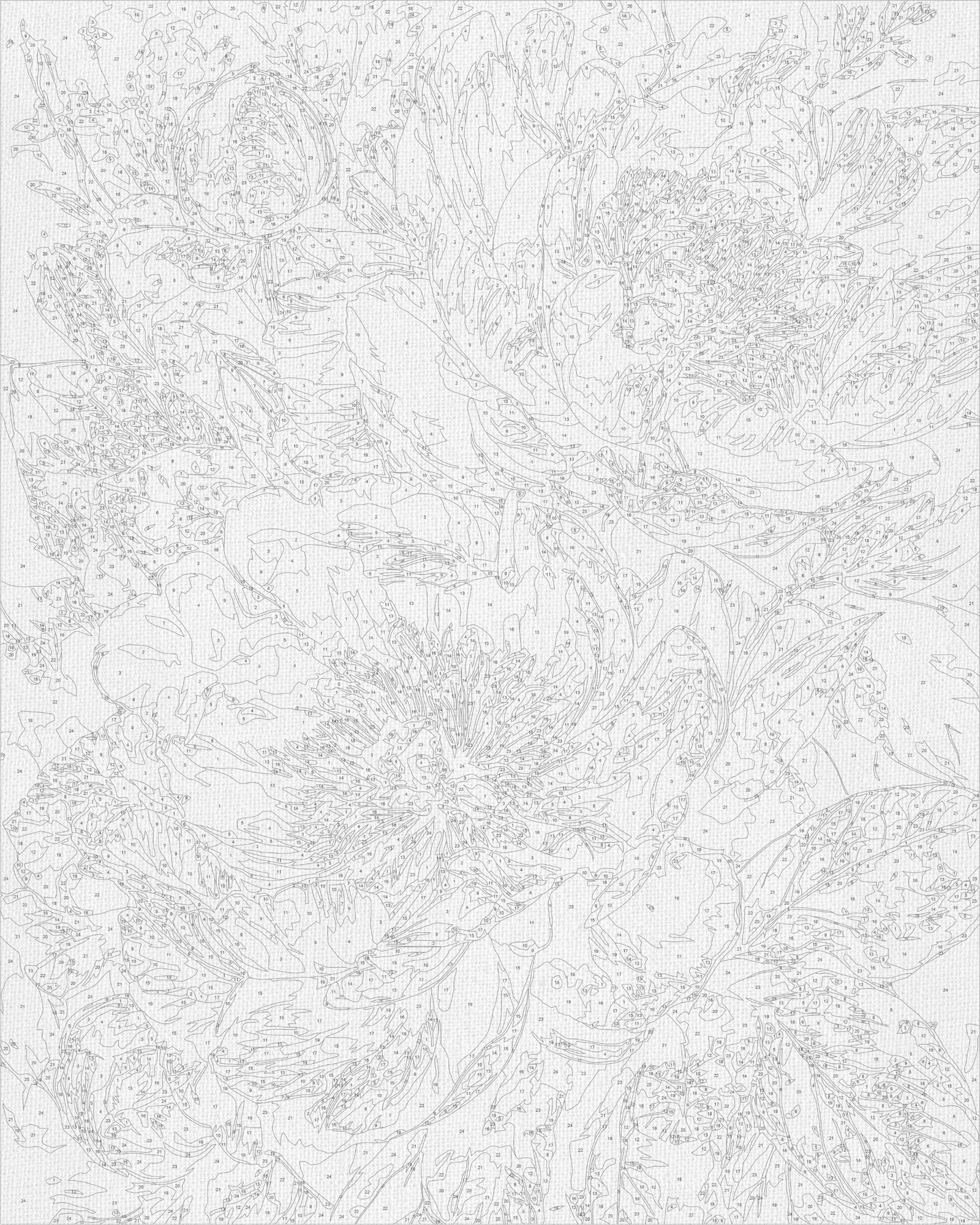 Maľovanie podľa čísel na ráme 40*50 cm - Kráľovské pivónie - Kvety s metalickými farbami - LW 31470-01