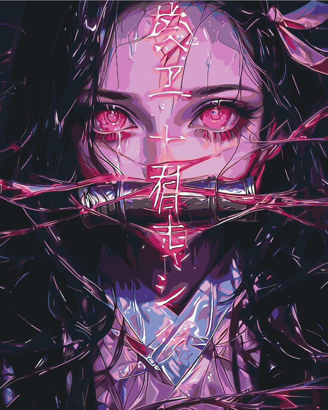 Számfestés kereten 40×50 cm – Anime. Nezuko Kamado (Démonölő kardja) LW 31519