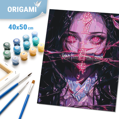 Paint by Numbers on a 40*50 cm frame – Anime. Nezuko Kamado (Demon Slayer) LW 31519