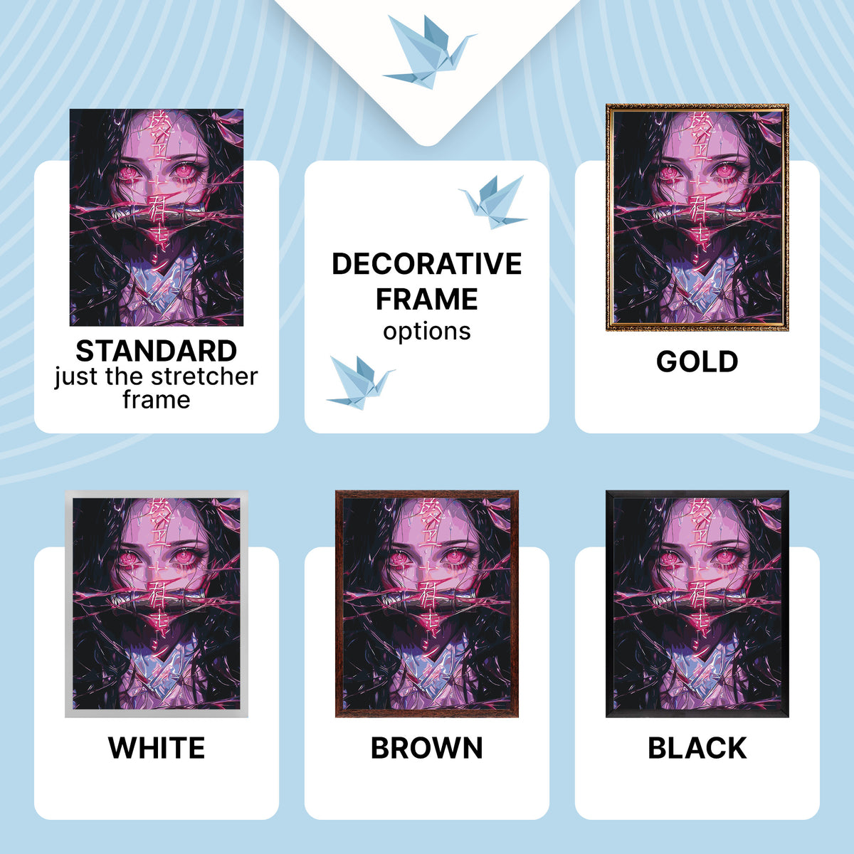 Paint by Numbers on a 40*50 cm frame – Anime. Nezuko Kamado (Demon Slayer) LW 31519