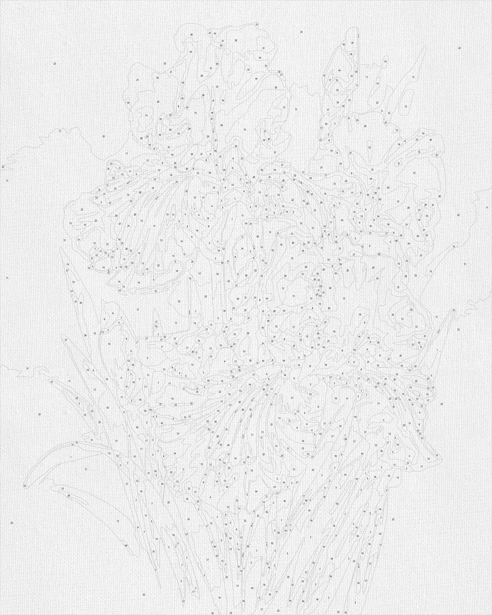 Számfestés kereten 40×50 cm – Íriszcsokor. Virágok LW 31600