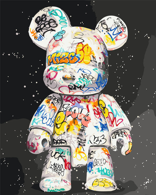 Maľovanie podľa čísel na ráme 40*50 cm – Bearbrick. Filmoví hrdinovia - LW 32320
