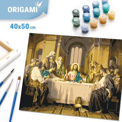 Számfestés kereten 40×50 cm – Az utolsó vacsora LW 3242