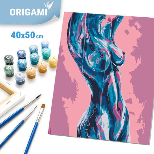 Maľovanie podľa čísel na ráme 40*50 cm - Ženské telo 18+ - Ľudia - LW 3403