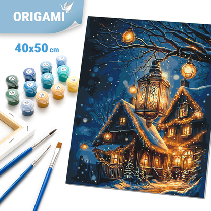 Számfestés kereten 40×50 cm karácsonyi – Újévi hangulat LW 3416