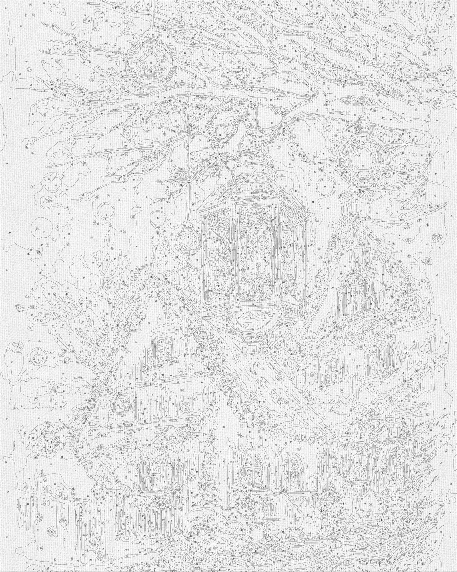 Számfestés kereten 40×50 cm karácsonyi – Újévi hangulat LW 3416