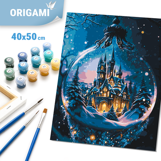 Számfestés kereten 40×50 cm karácsonyi – Újévi palota LW 3418