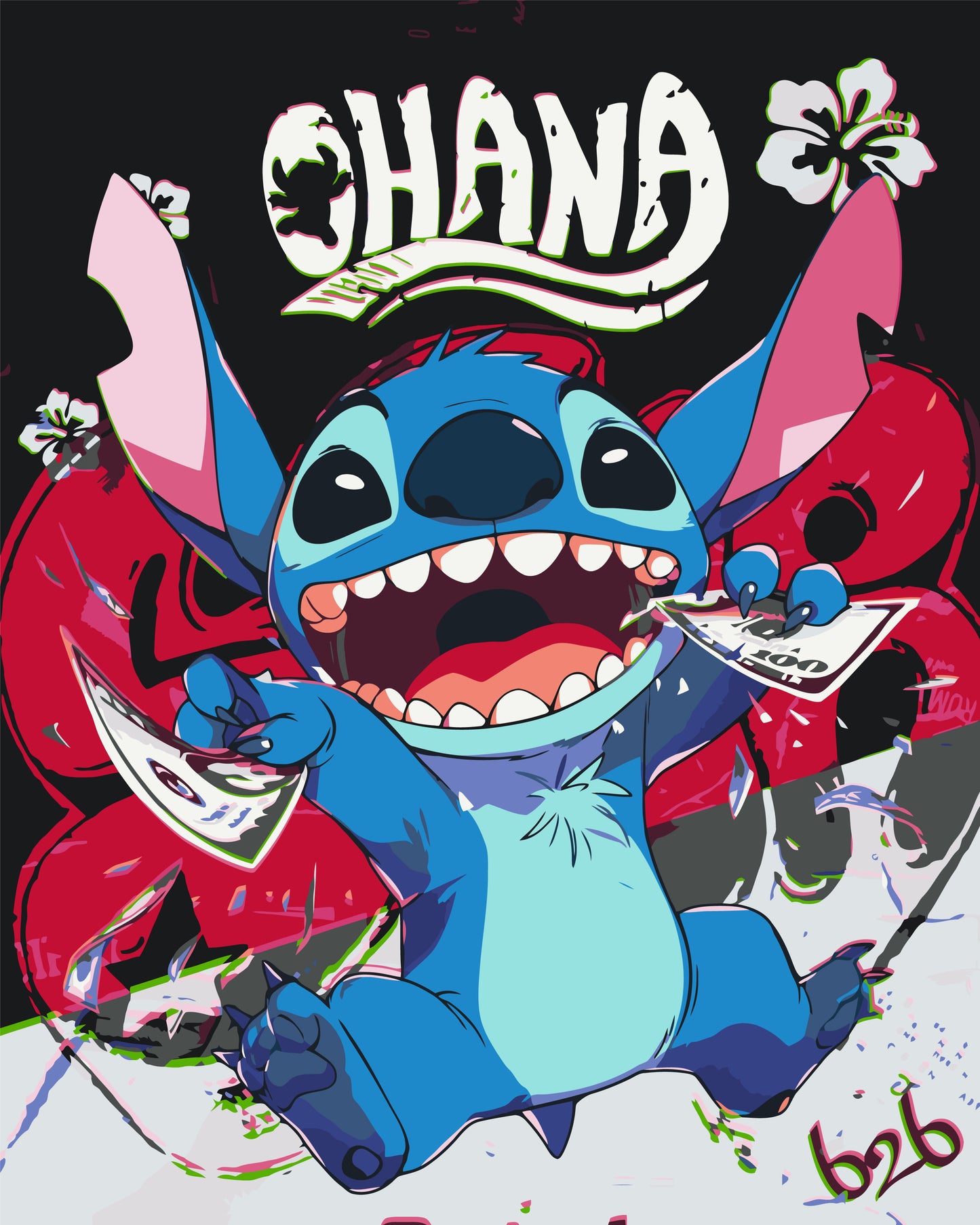 Számfestés kereten 40×50 cm – Filmhősök. Lilo és Stitch LW 3424