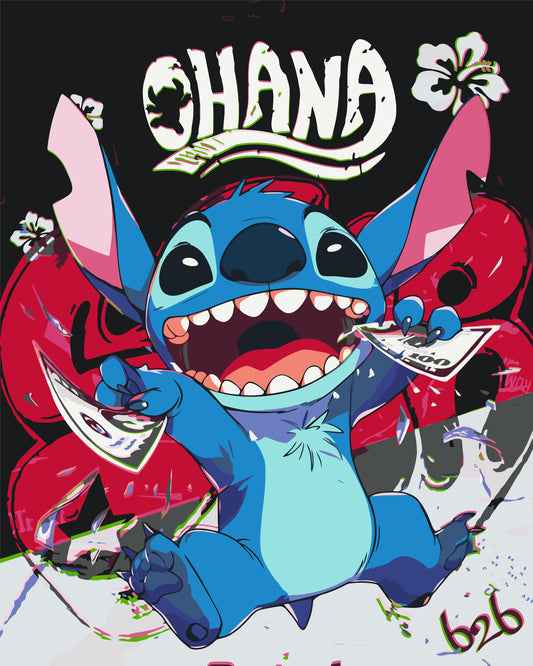 Számfestés kereten 40×50 cm – Filmhősök. Lilo és Stitch LW 3424