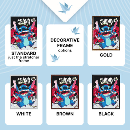 Paint by numbers on a 40*50 cm frame – Movie heroes. Lilo and Stitch LW 3424