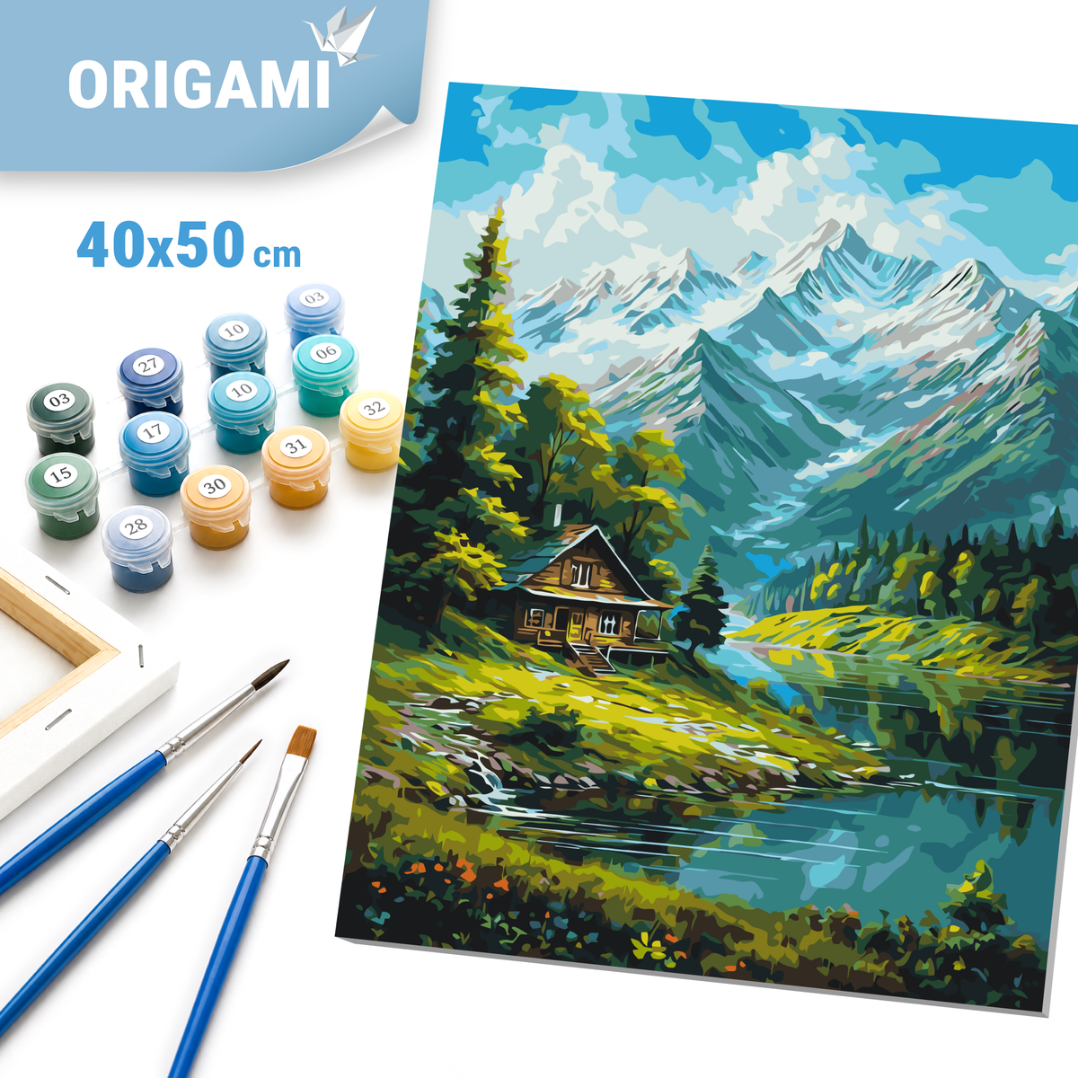 Számfestés kereten 40×50 cm tájkép – Hegyvidék LW 3437