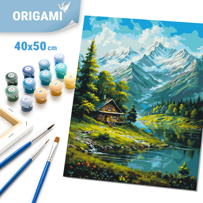 Számfestés kereten 40×50 cm tájkép – Hegyvidék LW 3437