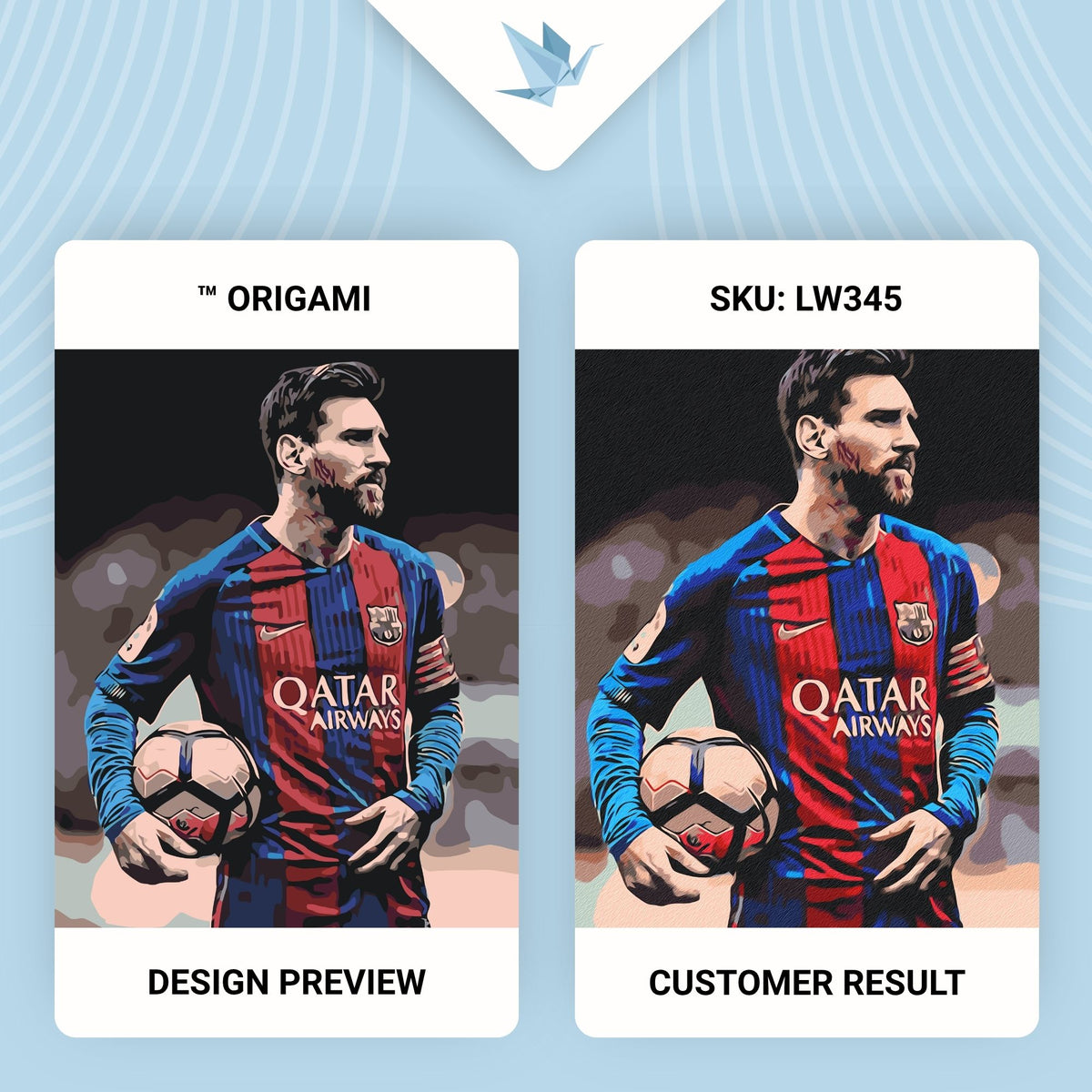Számfestés kereten 40×50 cm – Lionel Messi focista – Emberek – LW 345