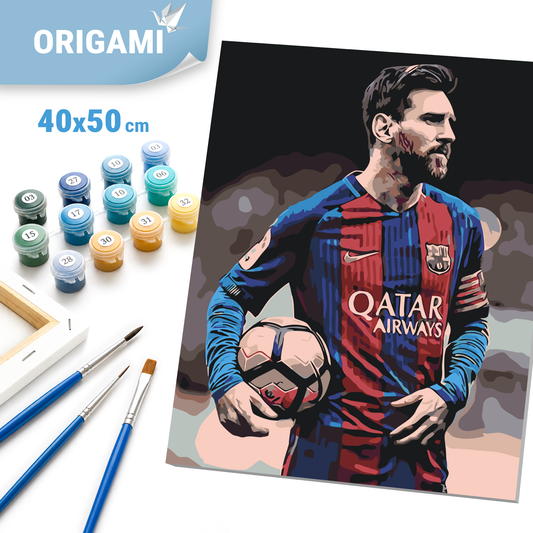 Számfestés kereten 40×50 cm cm – Lionel Messi focista. Emberek LW 345