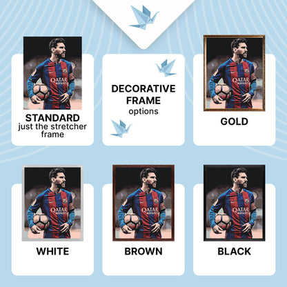 Számfestés kereten 40×50 cm – Lionel Messi focista – Emberek – LW 345