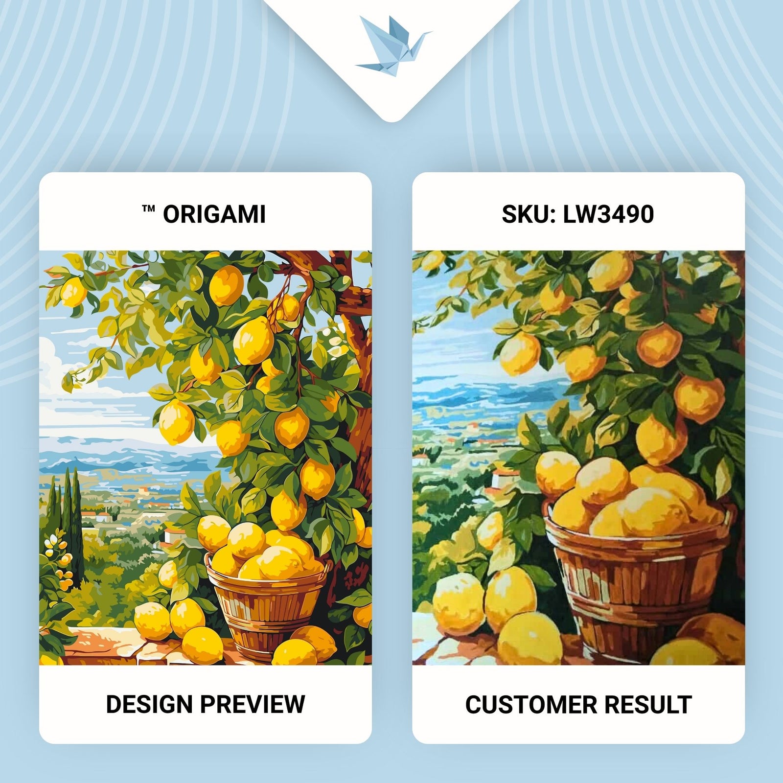 Számfestés kereten 40×50 cm – Citromfa (citrus) LW 3490