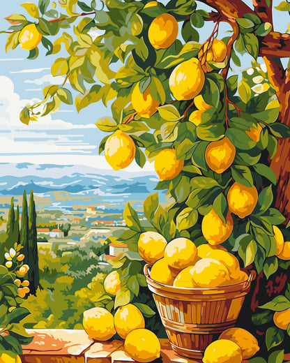 Számfestés kereten 40×50 cm – Citromfa (citrus) LW 3490