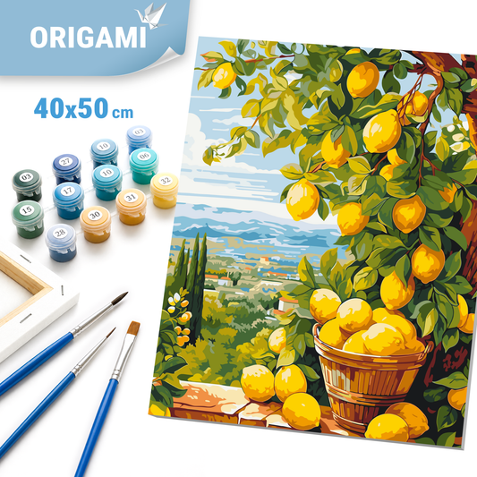 Számfestés kereten 40×50 cm – Citromfa (citrus) LW 3490