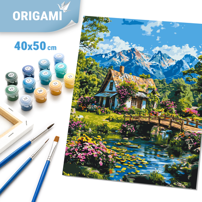 Paint by Numbers on a 40*50 cm frame – Alpine Harmony LW 3492