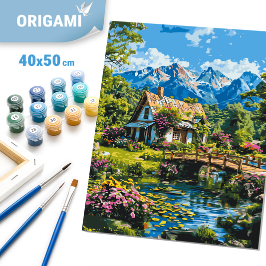 Számfestés kereten 40×50 cm – Alpesi harmónia LW 3492