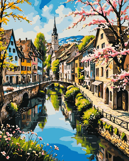 Számfestés kereten 40×50 cm – Sikátorok, amelyek álmokhoz vezetnek LW 3497