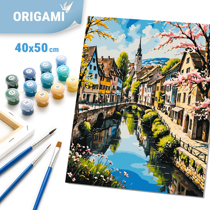 Paint by Numbers on a 40*50 cm frame – Streets Leading to Dreams LW 3497