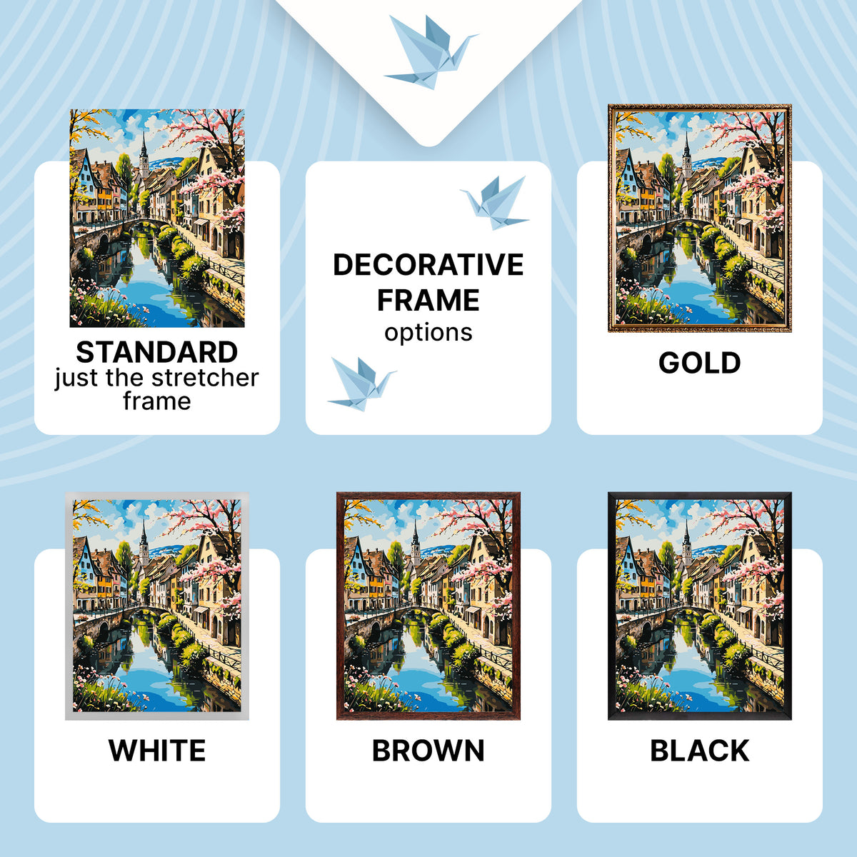 Paint by Numbers on a 40*50 cm frame – Streets Leading to Dreams LW 3497