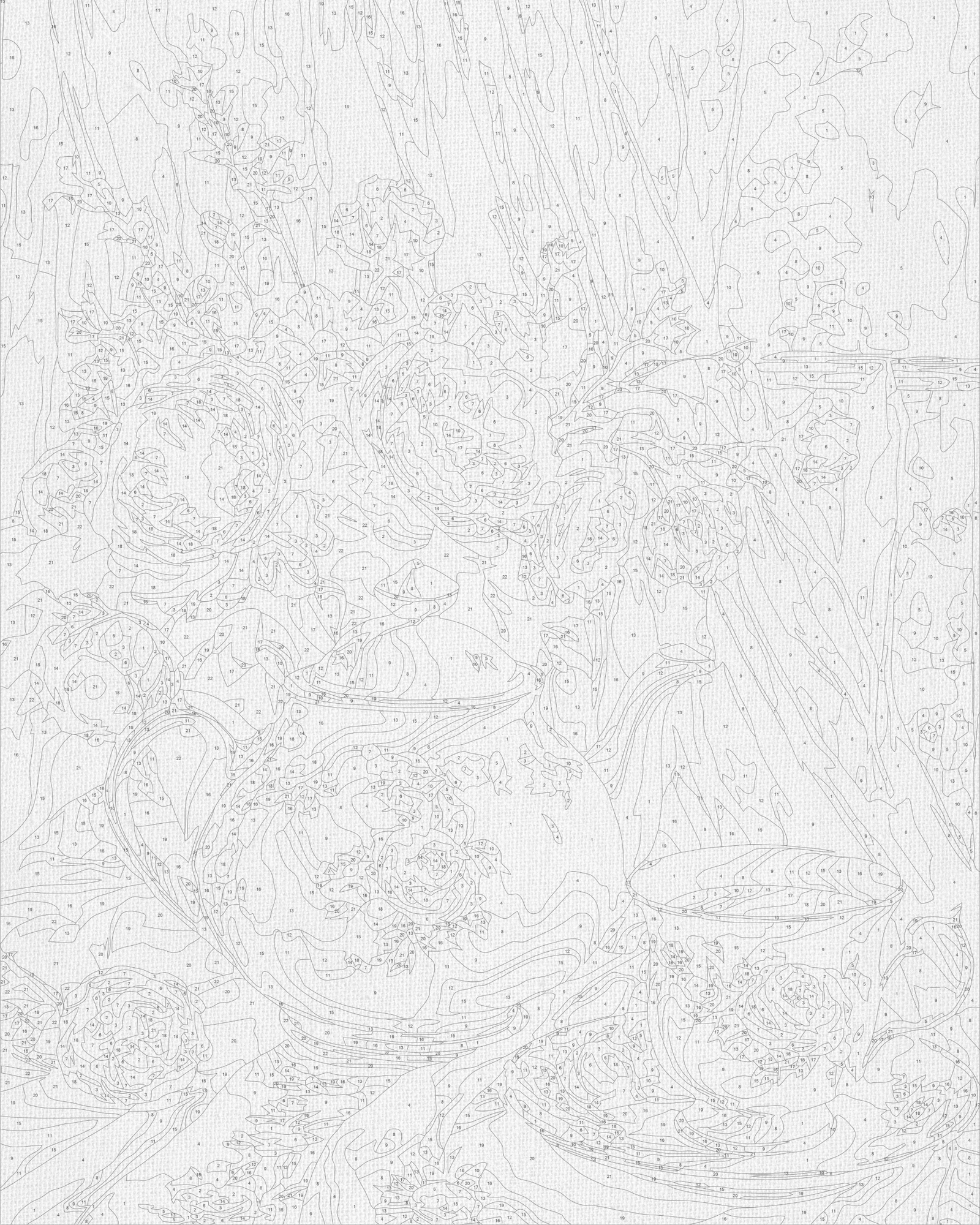 Maľovanie podľa čísel na ráme 40*50 cm - Čaj s kvetmi - Kvety/Zátišie - LW 3506