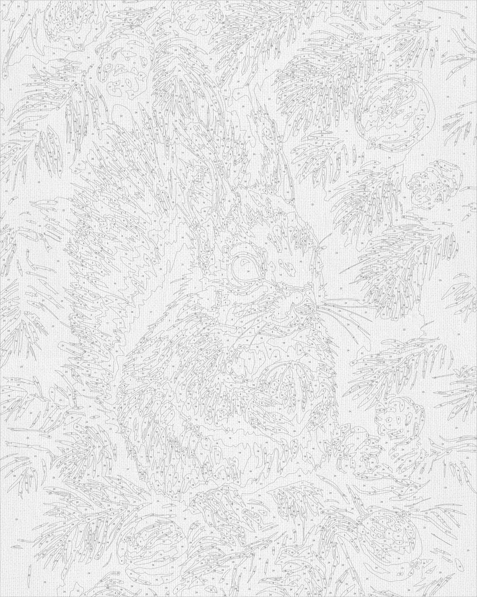 Számfestés kereten 40×50 cm – Állatok. Mókus dióval LW 3508