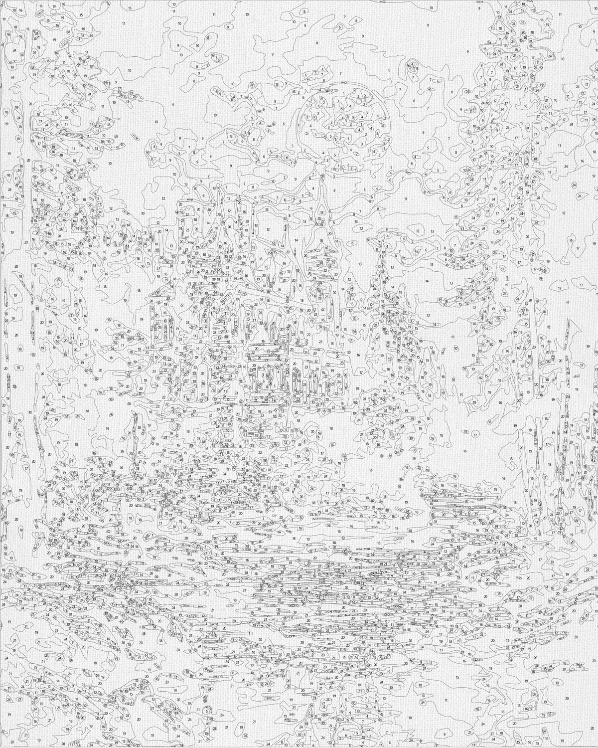 Számfestés kereten 40×50 cm – Titokzatos kastély – Tájkép – LW 3516