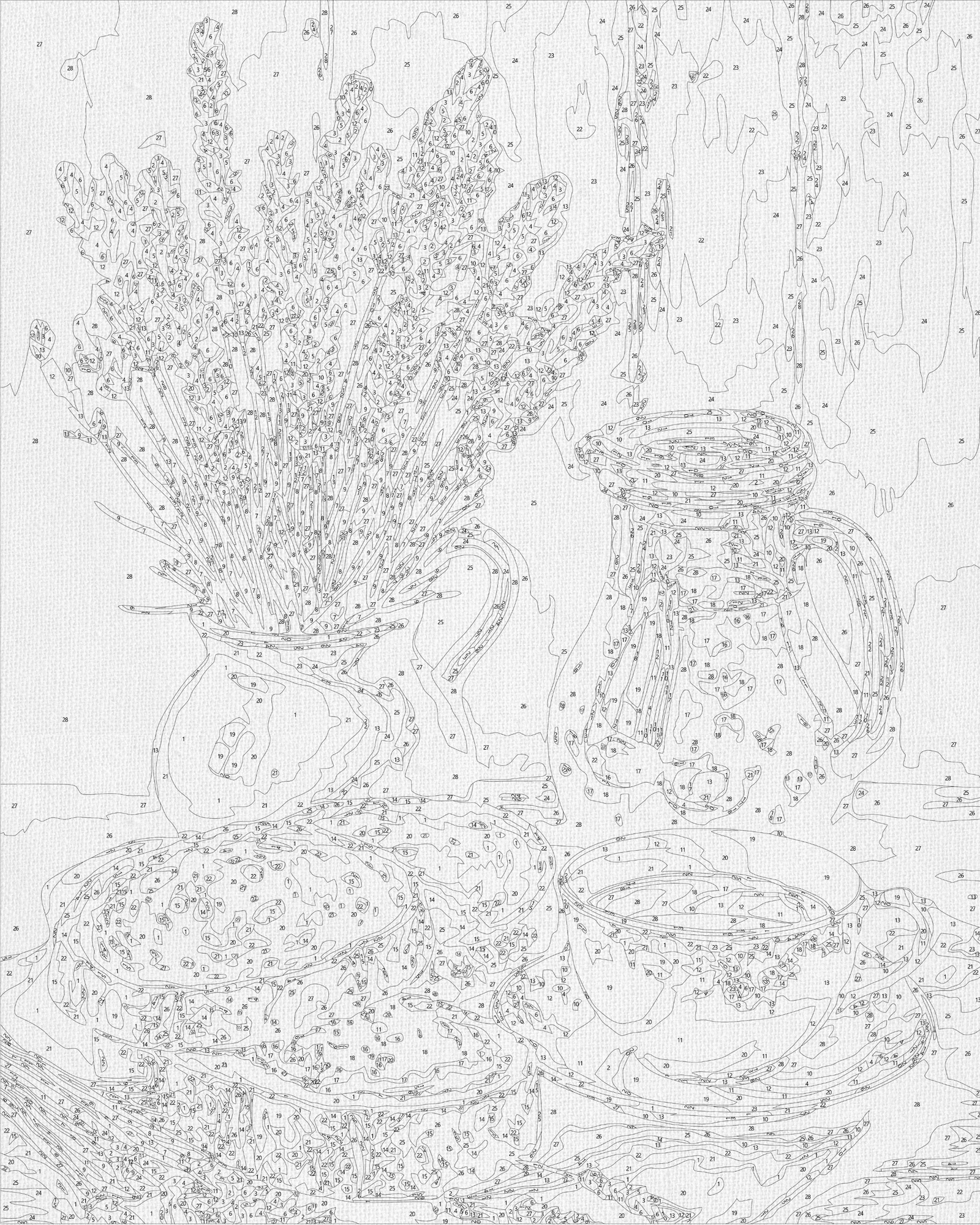 Számfestés kereten 40×50 cm Levendulás csendélet LW 3519