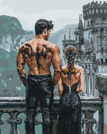 Számfestés kereten 40×50 cm – Negyedik szárny. Sárkányok árnyai LW 3521