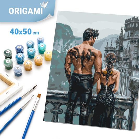 Számfestés kereten 40×50 cm – Negyedik szárny. Sárkányok árnyai LW 3521