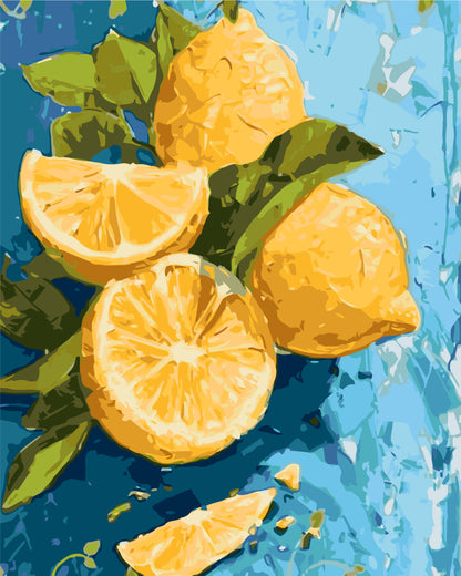 Számfestés kereten 40×50 cm – Csendélet. Citromos élvezet LW 3527