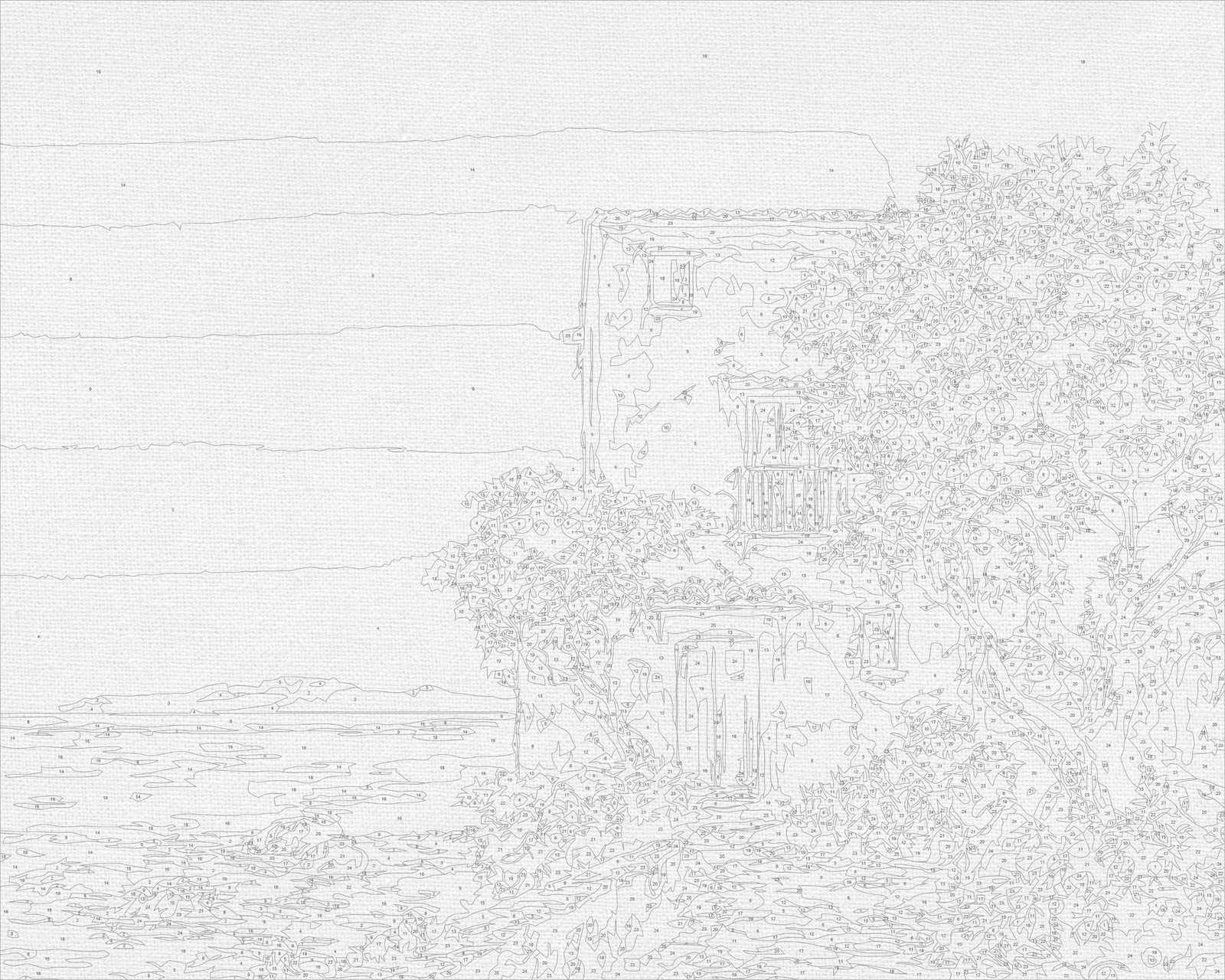 Maľovanie podľa čísel na ráme 40*50 cm - Talianske ráno - Krajinka - LW 3540