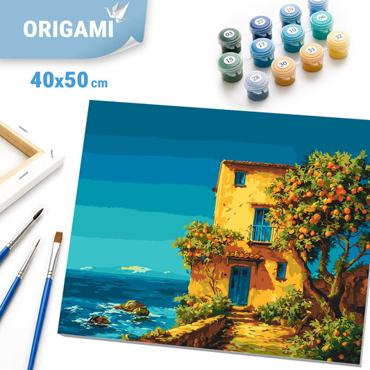 Paint by Numbers on a 40x50 cm frame - Italian Morning - Landscape - LW 3540