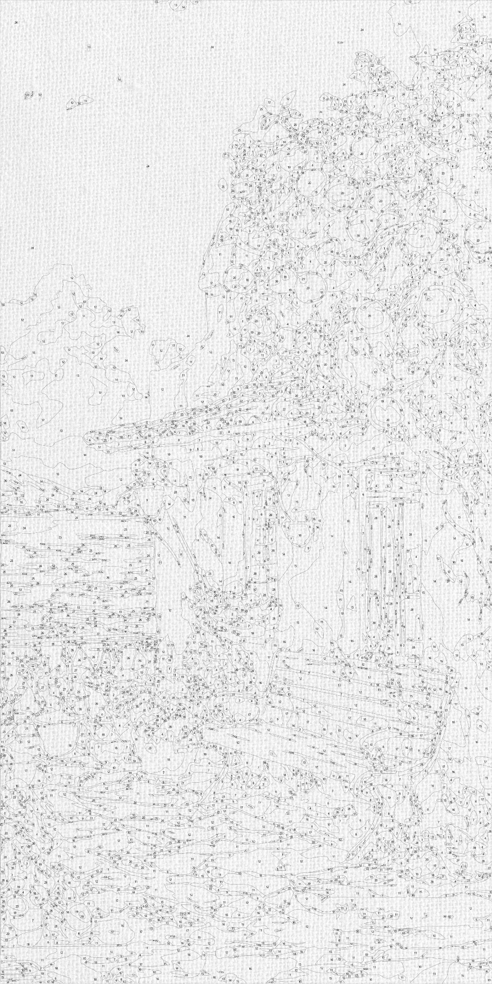 Maľovanie podľa čísel na ráme 40*80 cm - Talianska krajina - Krajinka - LW 5115