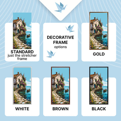 Számfestés kereten 40×80 cm – Nyár Provence-ban – Tájkép – LW 5131