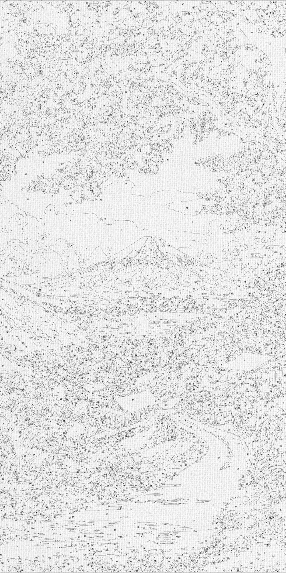 Számfestés kereten 40×80 cm – A japán sakura szépsége – Tájkép – LW 5141